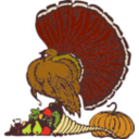 download Turkey And Harvest clipart image with 0 hue color