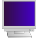 download Crt Monitor With Power Light clipart image with 45 hue color