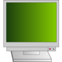 download Crt Monitor With Power Light clipart image with 225 hue color