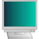 download Crt Monitor With Power Light clipart image with 315 hue color