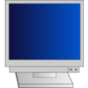 download Crt Monitor With Power Light clipart image with 0 hue color