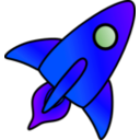 download Rocket Picture clipart image with 225 hue color