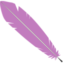 download Feather clipart image with 90 hue color