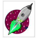 download Cartoon Rocket clipart image with 90 hue color