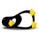 download Tux Asleep clipart image with 0 hue color