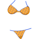 download Bikini clipart image with 225 hue color