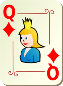 Ornamental Deck Queen Of Diamonds