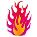download Flame clipart image with 0 hue color