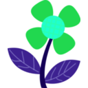 download Red Flower clipart image with 135 hue color