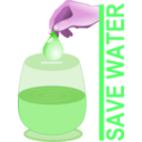 download Save Water clipart image with 270 hue color
