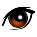 download Cartoon Eye clipart image with 180 hue color