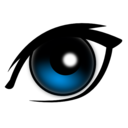download Cartoon Eye clipart image with 0 hue color