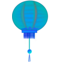 download Paper Lantern2 clipart image with 180 hue color