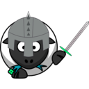 download Knight Sheep clipart image with 90 hue color