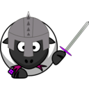 download Knight Sheep clipart image with 225 hue color