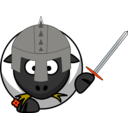 download Knight Sheep clipart image with 315 hue color