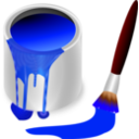 download Color Bucket Blue clipart image with 0 hue color