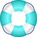 download Lifesaver clipart image with 180 hue color