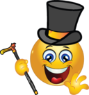 Gentleman Smiley Emoticon