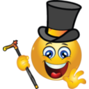 Gentleman Smiley Emoticon