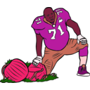 download Sf 49er With A Pumpkin clipart image with 315 hue color