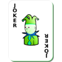 download White Deck Black Joker clipart image with 90 hue color