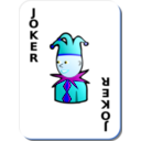 download White Deck Black Joker clipart image with 180 hue color