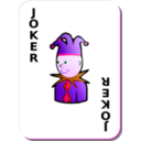 download White Deck Black Joker clipart image with 270 hue color