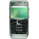download Smartphone E71 clipart image with 315 hue color