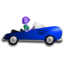 download Blonde Female Driver clipart image with 225 hue color