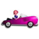 download Blonde Female Driver clipart image with 315 hue color