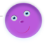 Round Purple Face