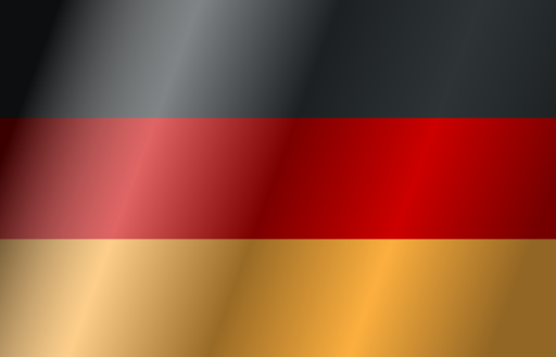 Flag Of Germany With Wind