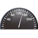 download Speedometer clipart image with 180 hue color