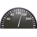 download Speedometer clipart image with 225 hue color