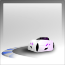 download Turning Car clipart image with 225 hue color