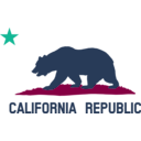 download Flag Of California Bear Star Plot Title Solid clipart image with 180 hue color