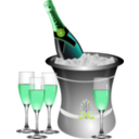 download Champagne On Ice Remix clipart image with 90 hue color
