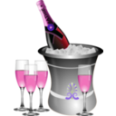 download Champagne On Ice Remix clipart image with 270 hue color
