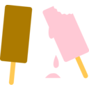 download Ice Cream Cool And Refreshing Chocolate And Strawberry Taste With Bite clipart image with 0 hue color
