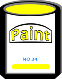 Paint Can Yellow No34