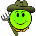 download Farmer Smiley clipart image with 45 hue color
