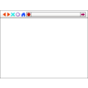 download Web Browser Interface clipart image with 180 hue color