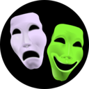download Theatre clipart image with 270 hue color