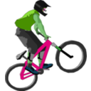 download Biker clipart image with 90 hue color