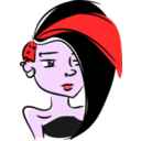 download Punk Girl clipart image with 0 hue color