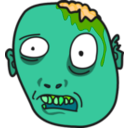 download Zombi Zombie clipart image with 90 hue color