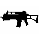 download Assault Rifle clipart image with 0 hue color