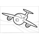 download Bigplane clipart image with 270 hue color