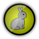 download Little Rabbit clipart image with 90 hue color